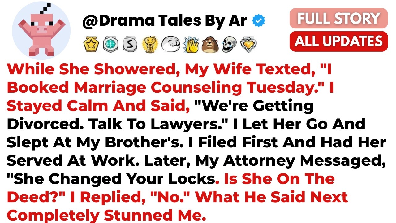 While She Showered, My Wife Texted, I Booked Marriage Counseling Tuesday. I Stayed Calm..