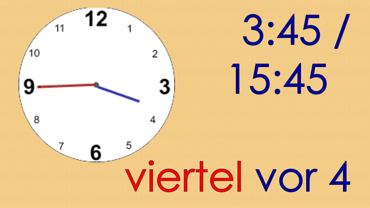 Deutsch Wortschatz 7: Uhrzeit