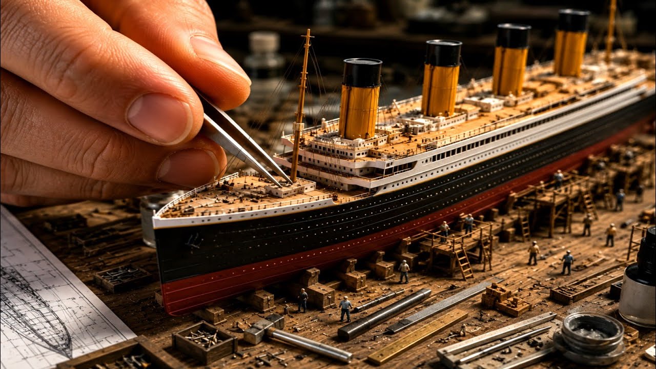 🚢 $10,000 Miniature Titanic Build! 🤯 Hyper Realistic DIY Construction Timelapse