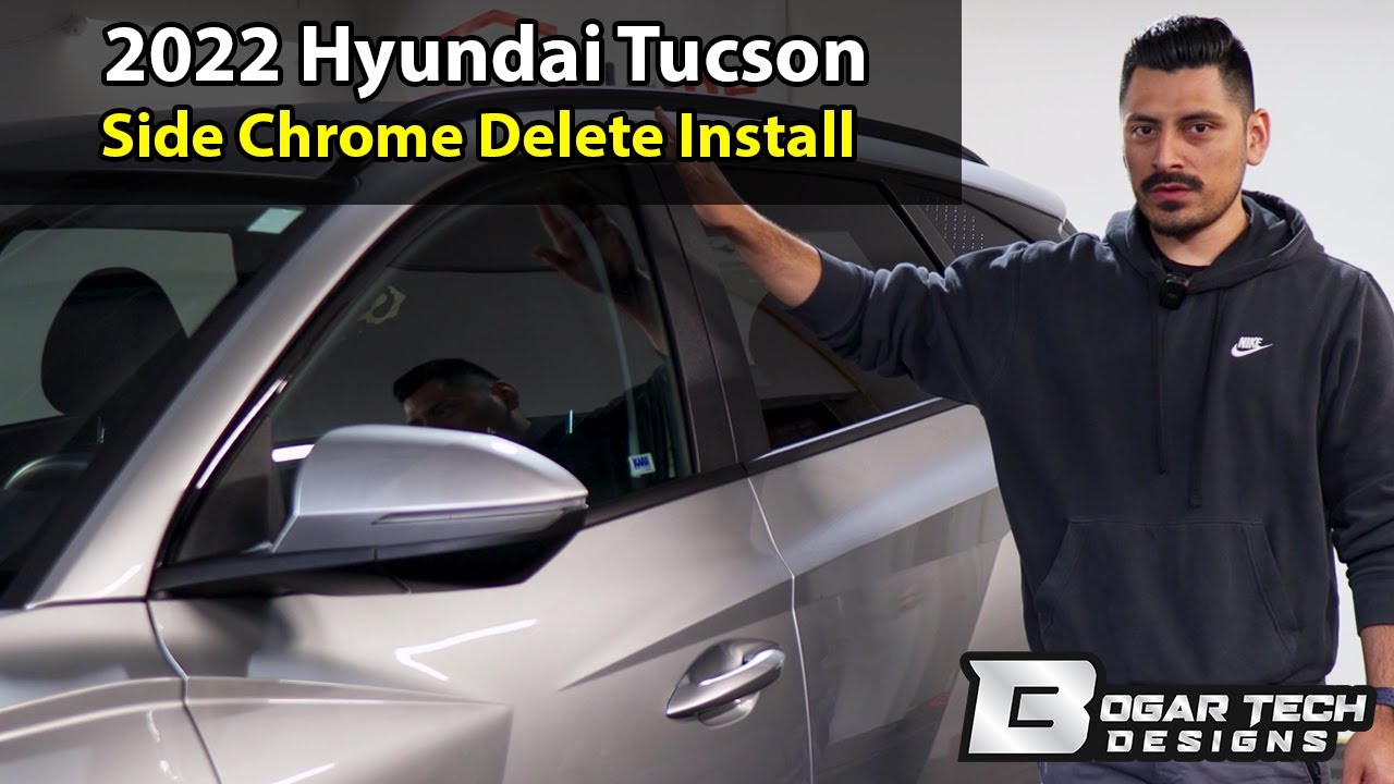Hyundai Tucson 2022-2025 Side Chrome Delete Install