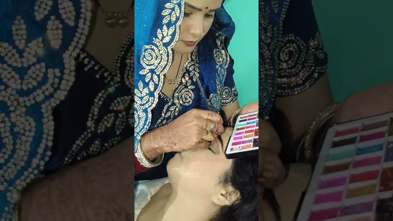 Full makeup tutorial very beautiful m braid ❤️ 😍 review bas makeup and hair style duppta setting 