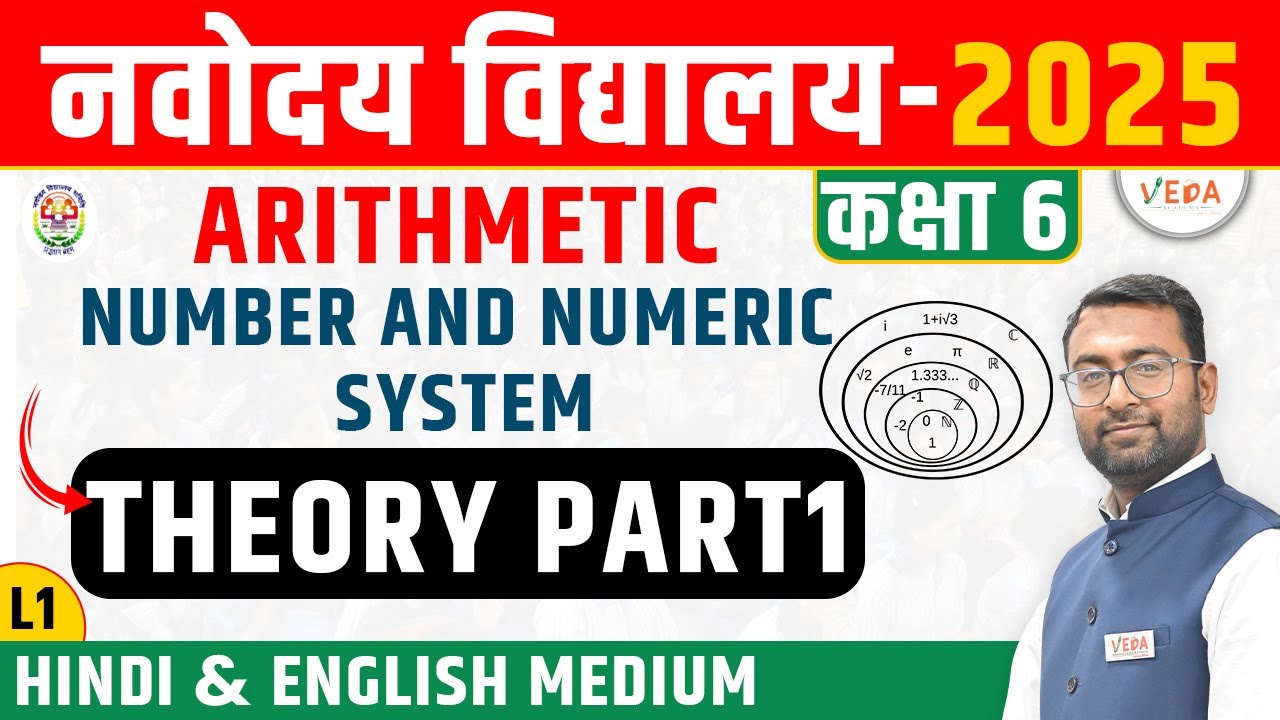 Navodaya Vidyalaya Class 6 | Number & Numeric System | Theory  | L1 | JNVST 2025