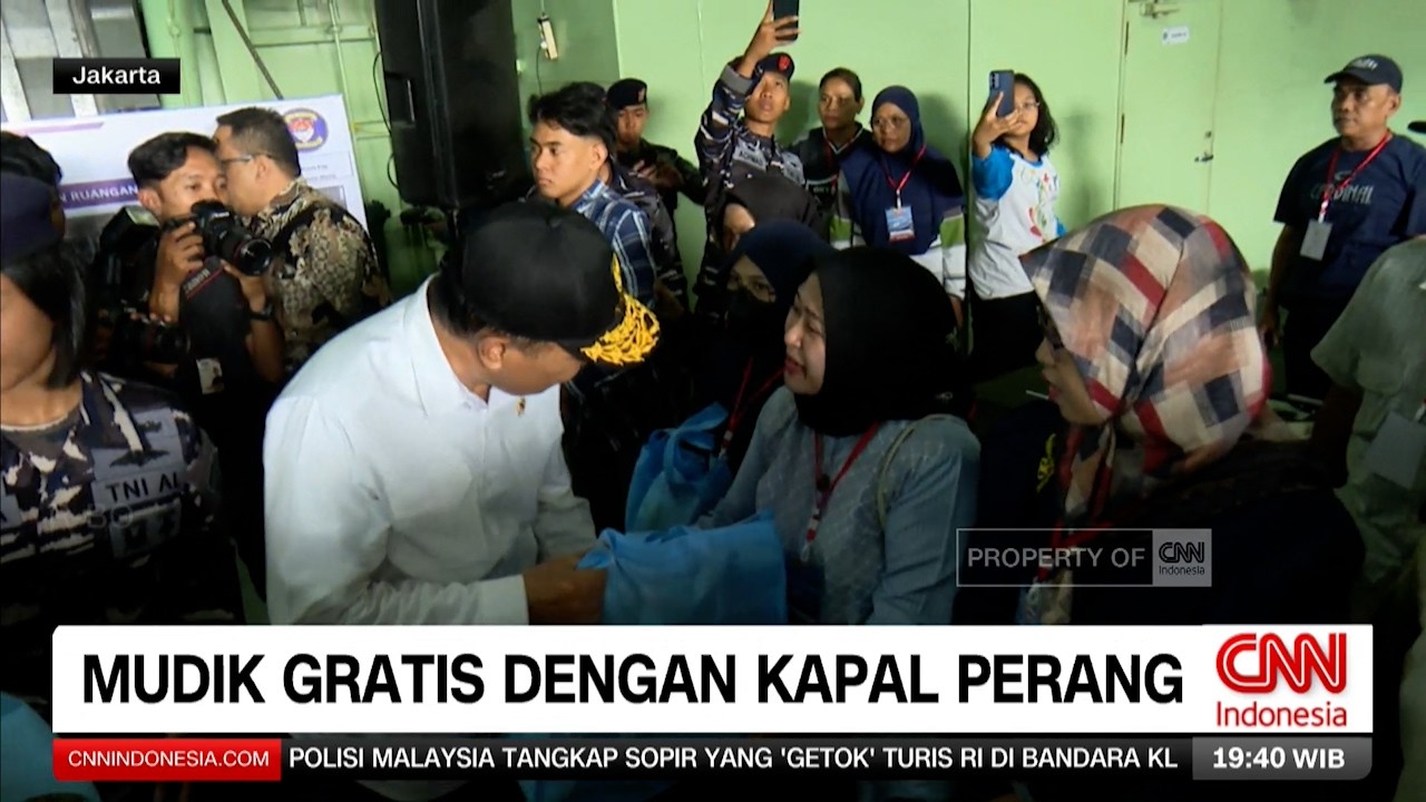 TNI AL Gelar Mudik Gratis Menggunakan Kapal Perang