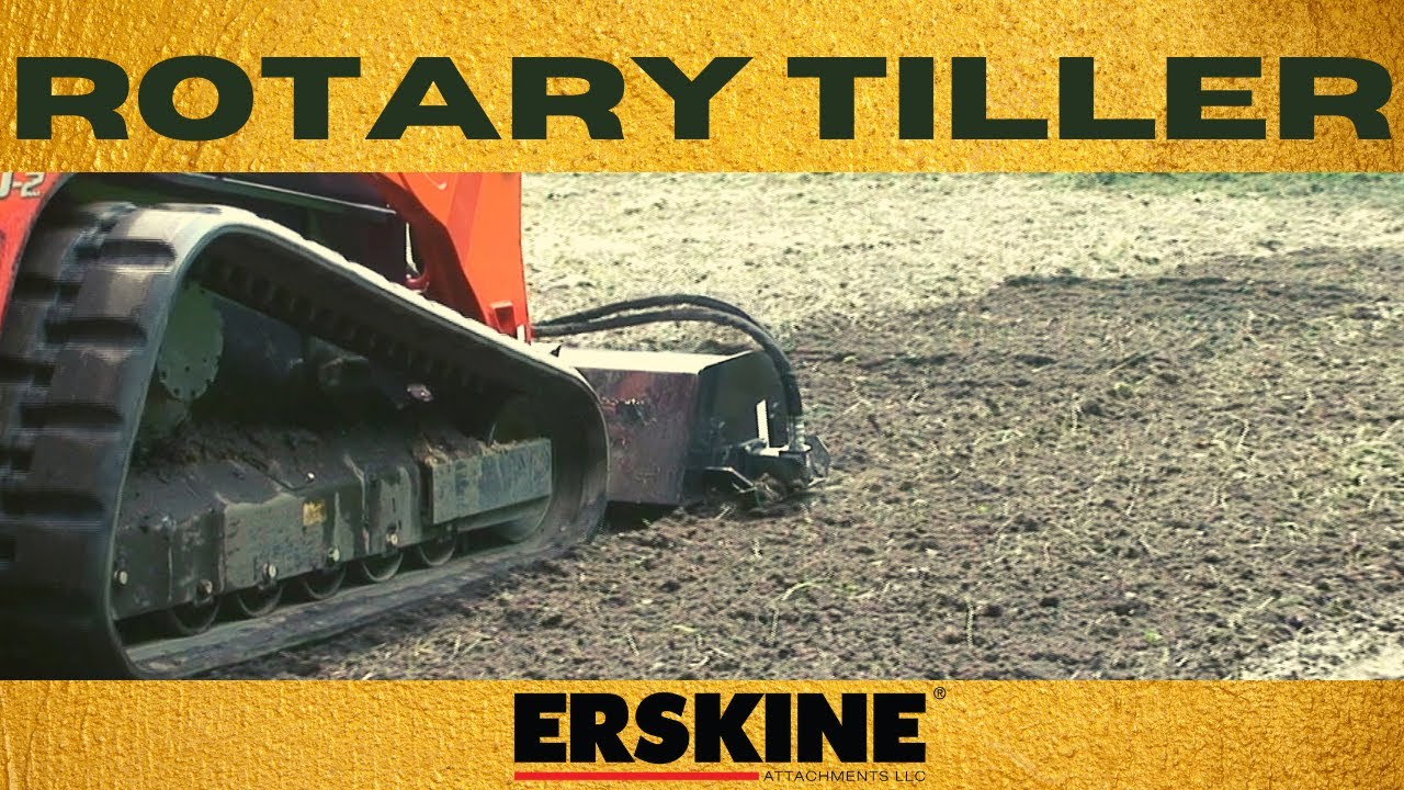 Rotary Tiller for skid steer working food plots in Minnesota