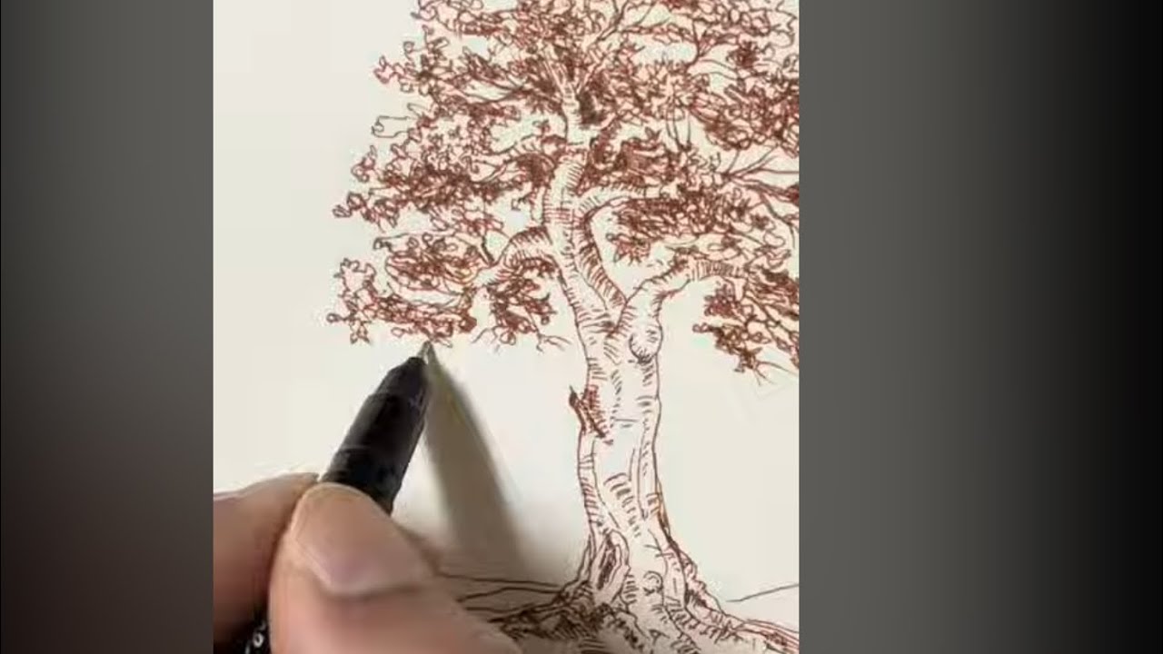 How to draw a big tree