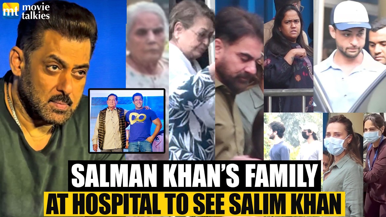 Salman Khan's FULL Family at Hospital to see Salim Khan's health | Helen-Salma, Arbaaz, Arhan