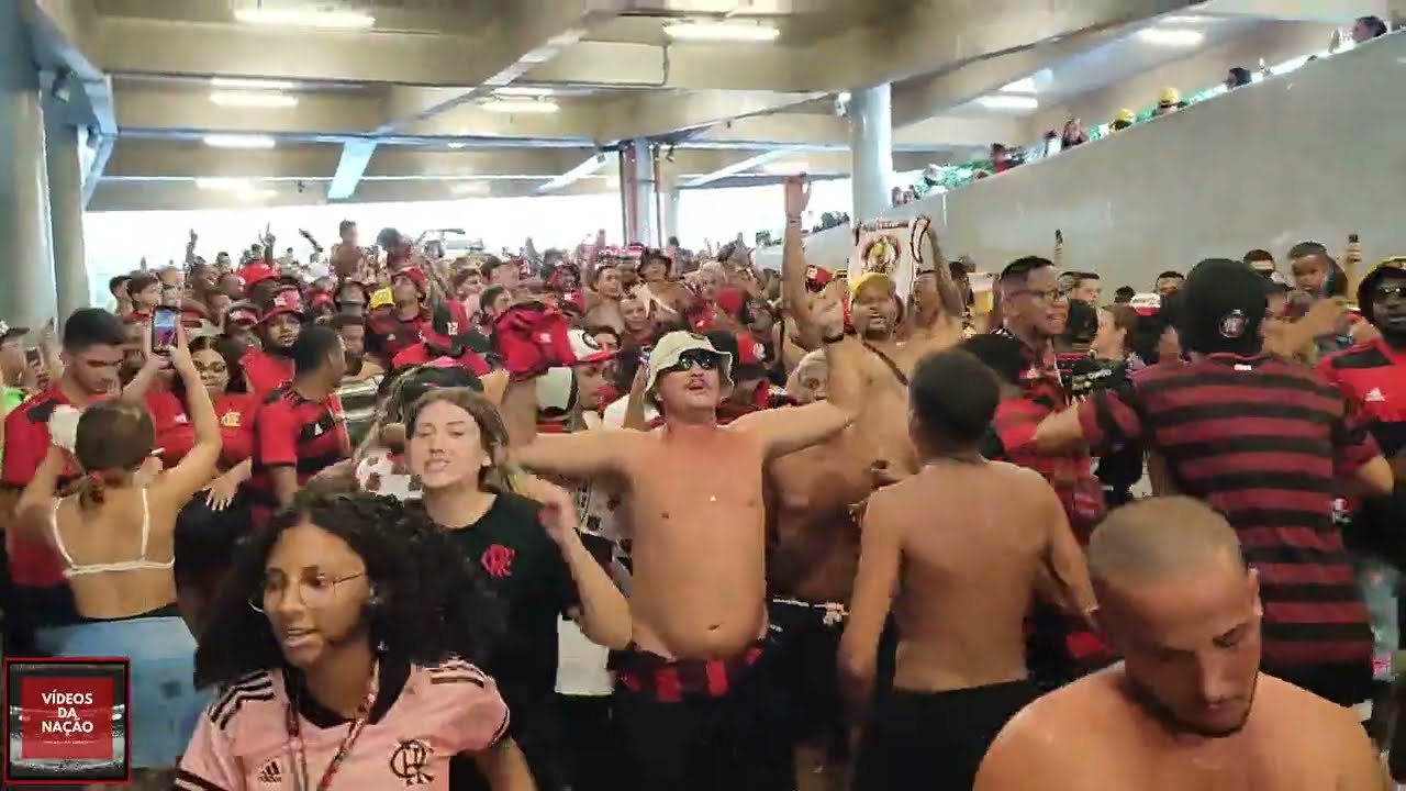 DESCIDA DA TORCIDA DO FLAMENGO CONTRA O NOVA IGUAÇU -  FLAMENGO OUTRA VEZ EU VOU TE APOIAR