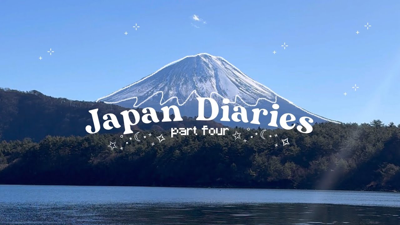 Japan Diaries ⟡ trip to Mt. Fuji, Lake Kawaguchiko, Studio Ghibli Store, Cat Cafe, etc 🕊️🤍🗻 ༘⋆