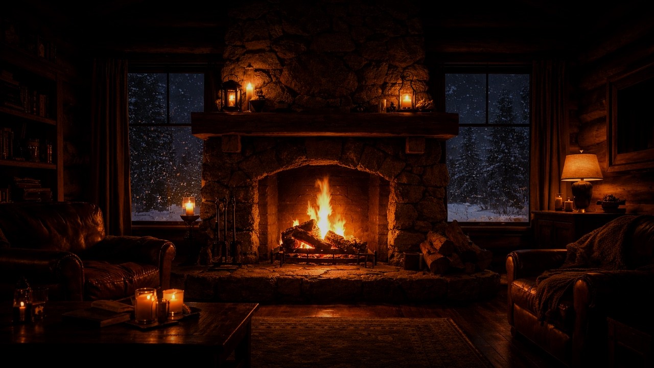 You Will Fall Asleep Before This Fireplace Ends 💤 Deep Sleep Night (1 Hour 4K)