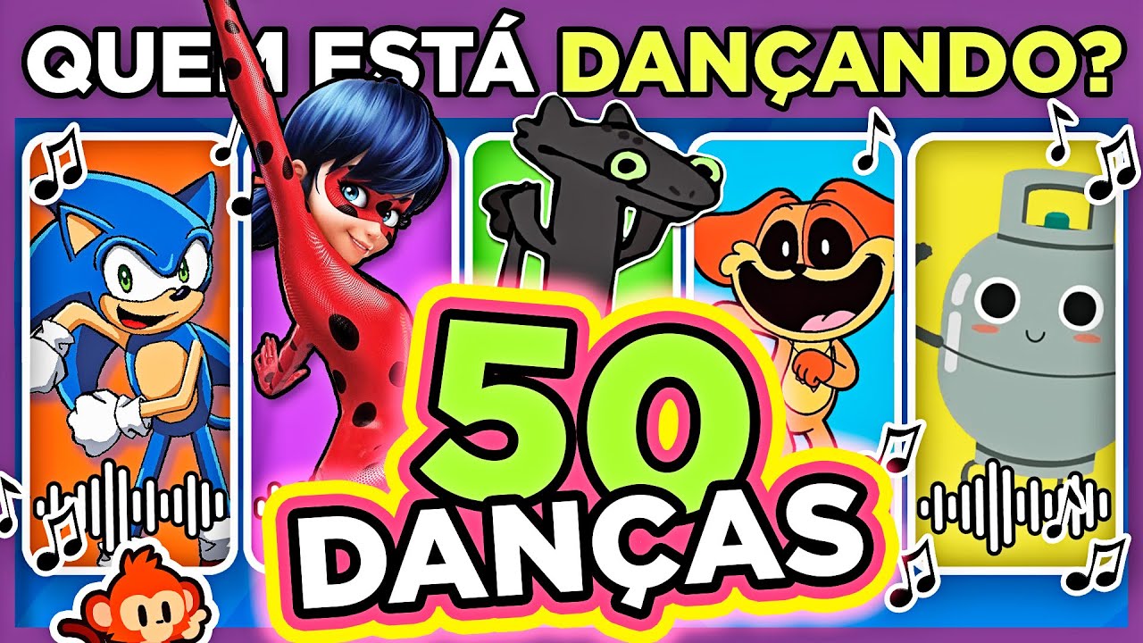 🕺QUEM ESTÁ DANÇANDO? | MARATONA MUSICAL🎶🎵  | #quiz #macaquiz #maratona #PEDROPEDRO #sonic #banguela