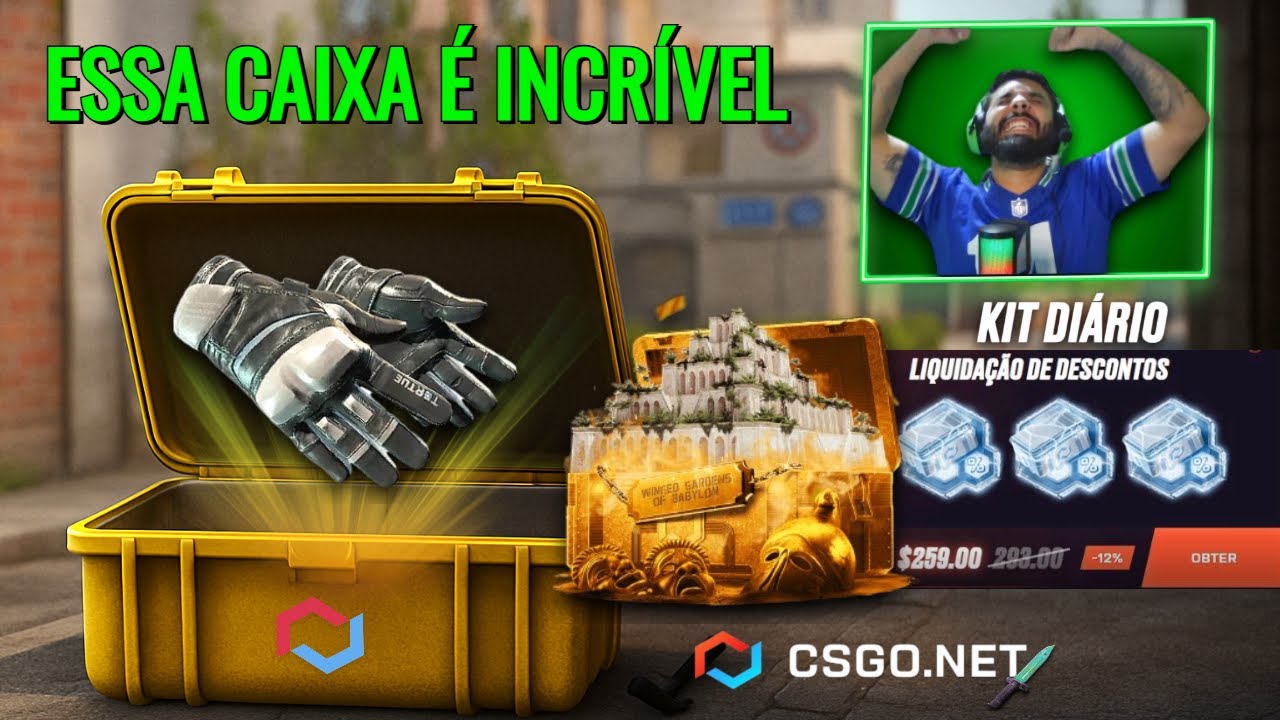 2 LUVAS EM SEQUÊNCIA? PROFIT INCRÍVEL nesta CAIXA DO CSGONET, abrindo caixas em busca de um sonho