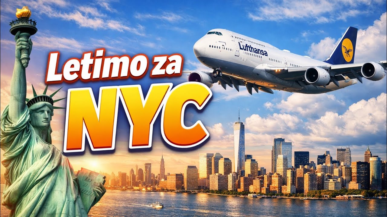 VLOG #39 NEW YORK 🇺🇸 - LETIMO ZA NEW YORK I KAKO DOĆI OD MANHATTANA SA JFK - LUFTHANSA VCE FRA JFK