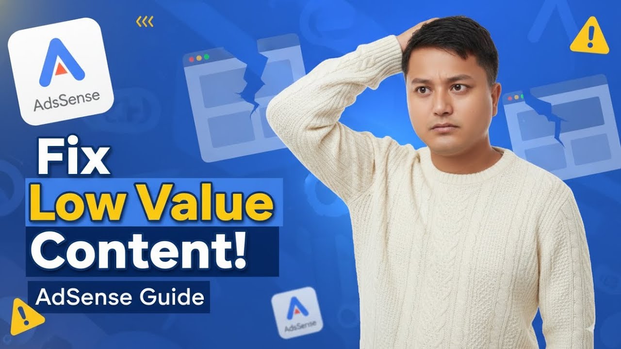 How to Fix &ldquo;Low Value Content&rdquo; in AdSense (100% Working Guide!)