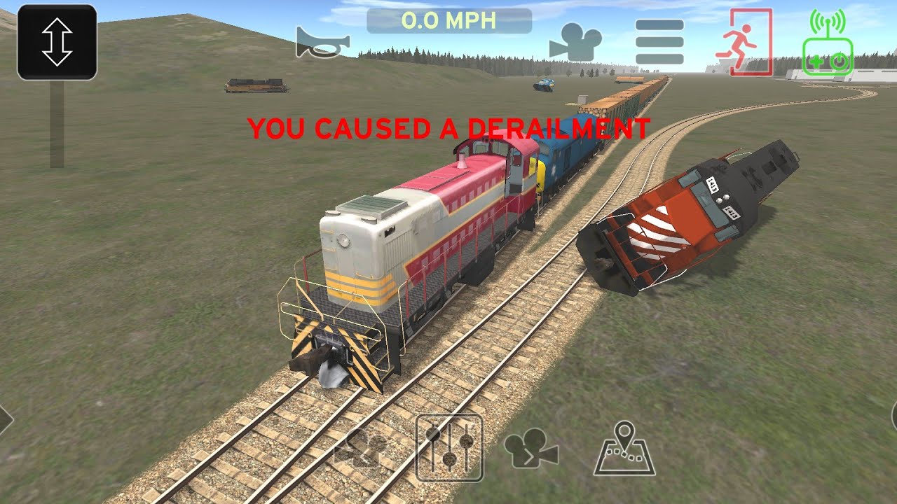 COAL ENGINE TRAIN CRASHED SIMULATOR 