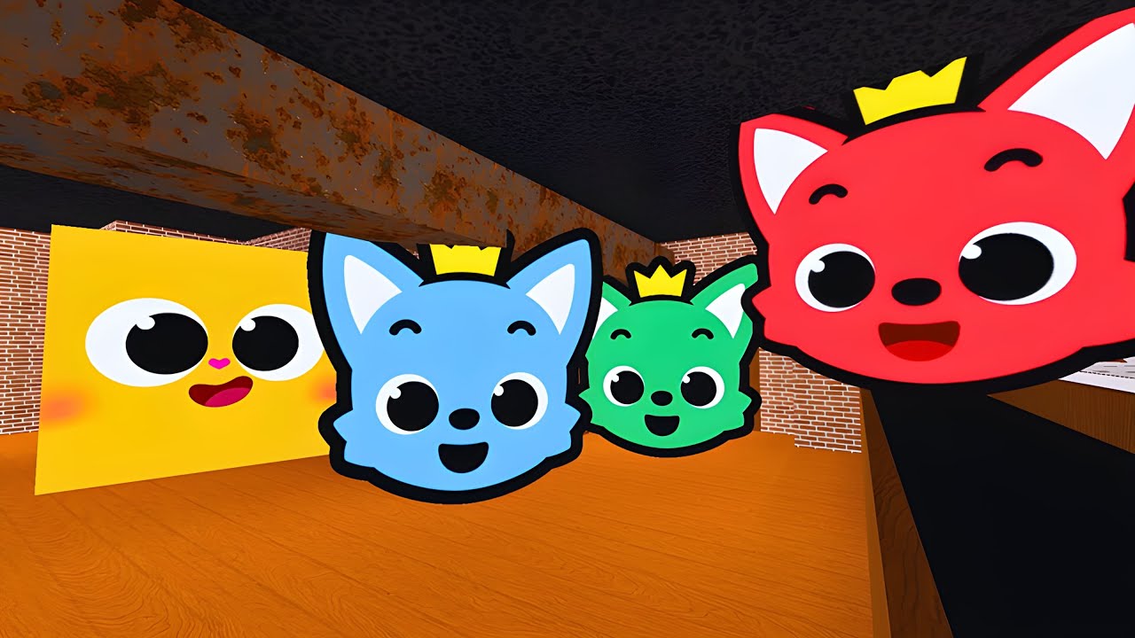 BIG Ninimo FEATURING PinkFong COLORS FAMILY CHASE in Pizza Place 2014 l Garry's Mod Nexbots