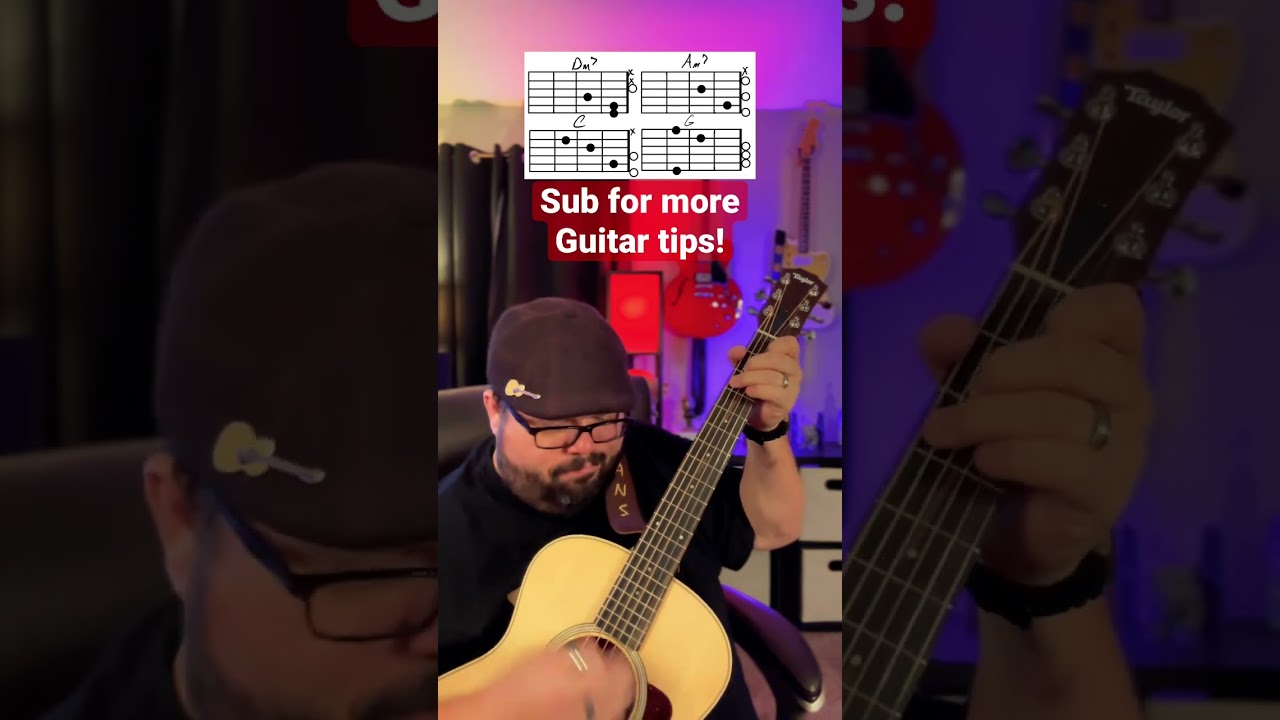 Watermelon Sugar by Harry Styles Guitar tutorial lesson! #guitar #music #shorts #youtubeshorts
