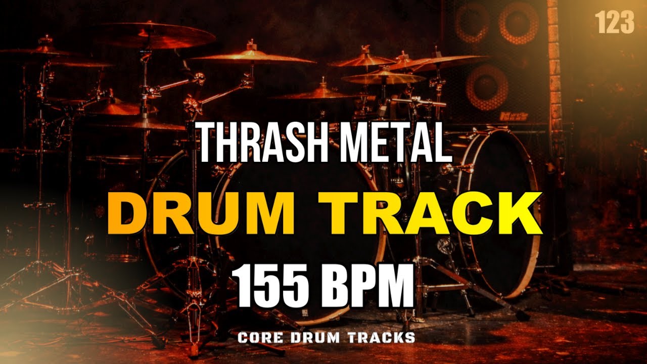 Thrash Metal I Drum Track I 155 BPM I Full Arrangement