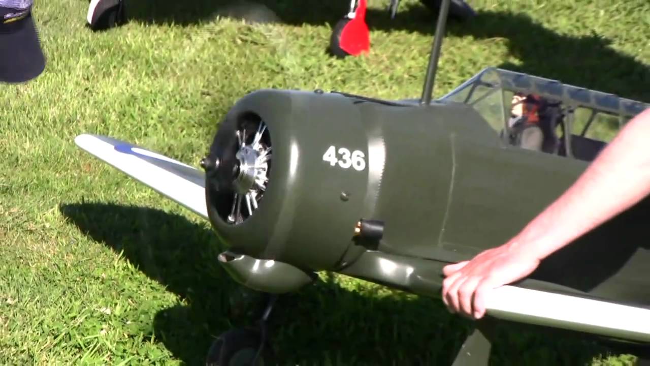 A OS 7 Cylinder radial engine mounted on Wirraway and Zero