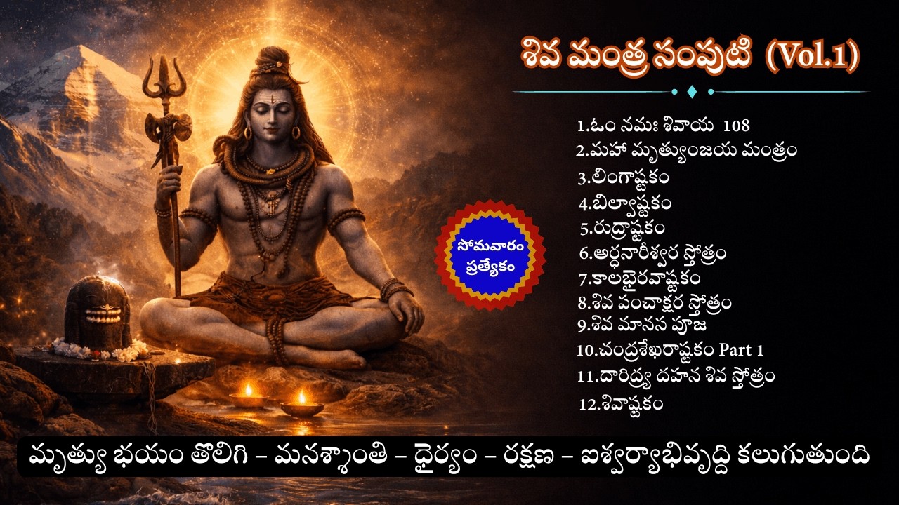 శివ మంత్ర సంపుటి  (Vol.1) | Shiva Mantra Samputi (Vol 1) Monday Live Stream