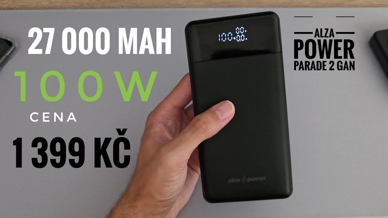 POWERBANKA ALZA POWER PARADE GEN 2 100W, 27 000 MAH, HODNĚ VÝBAVY ZA MÁLO PENĚZ? 