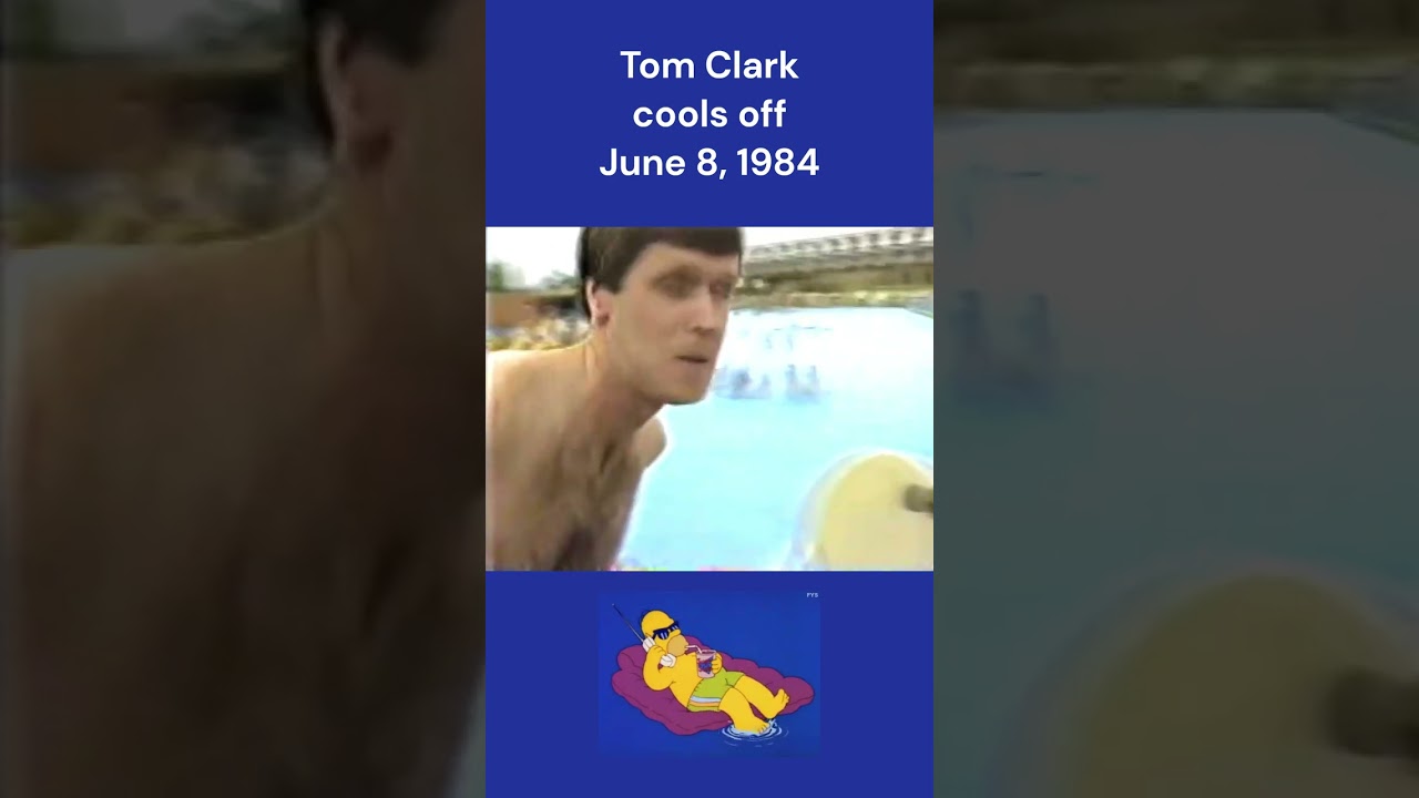 Tom Clark cools off June 8, 1984 | From the WNEP Archives