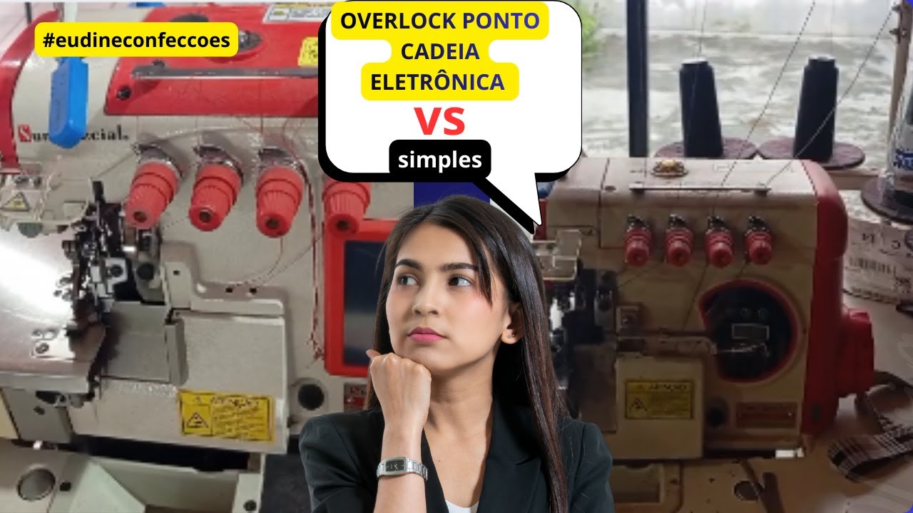 Overlock ponto cadeia eletrônica  vs  Simples  ,dicas de costura.