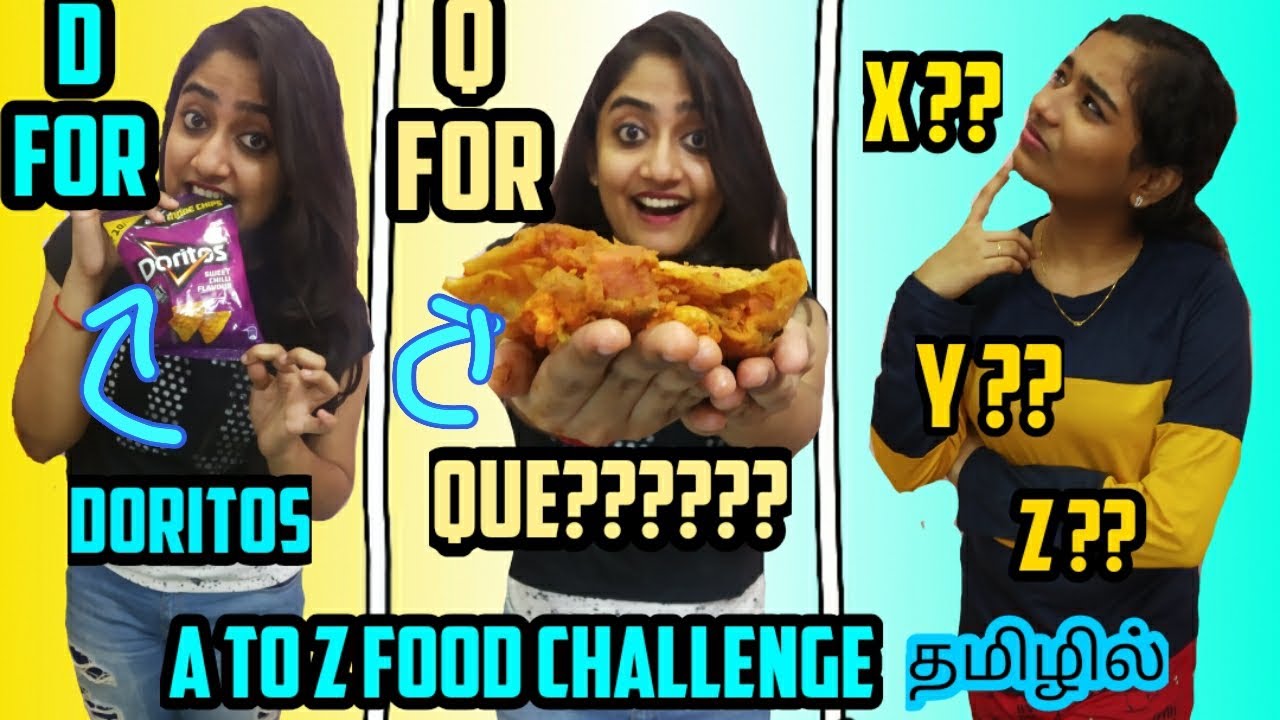 I Only Ate Food In Alphabetical Order For 24 Hours[TAMIL] | A to Z Food challenge