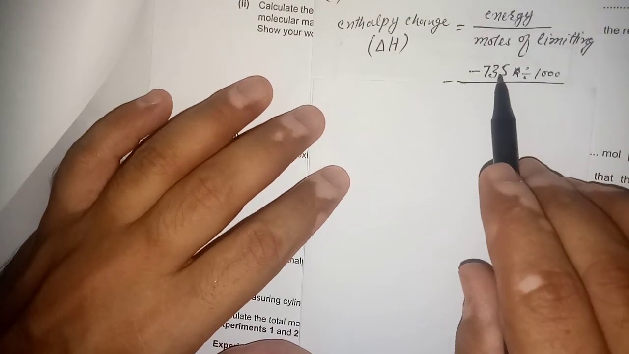 Question 2, AS Level Chemistry, Practical Paper, May/June-2020