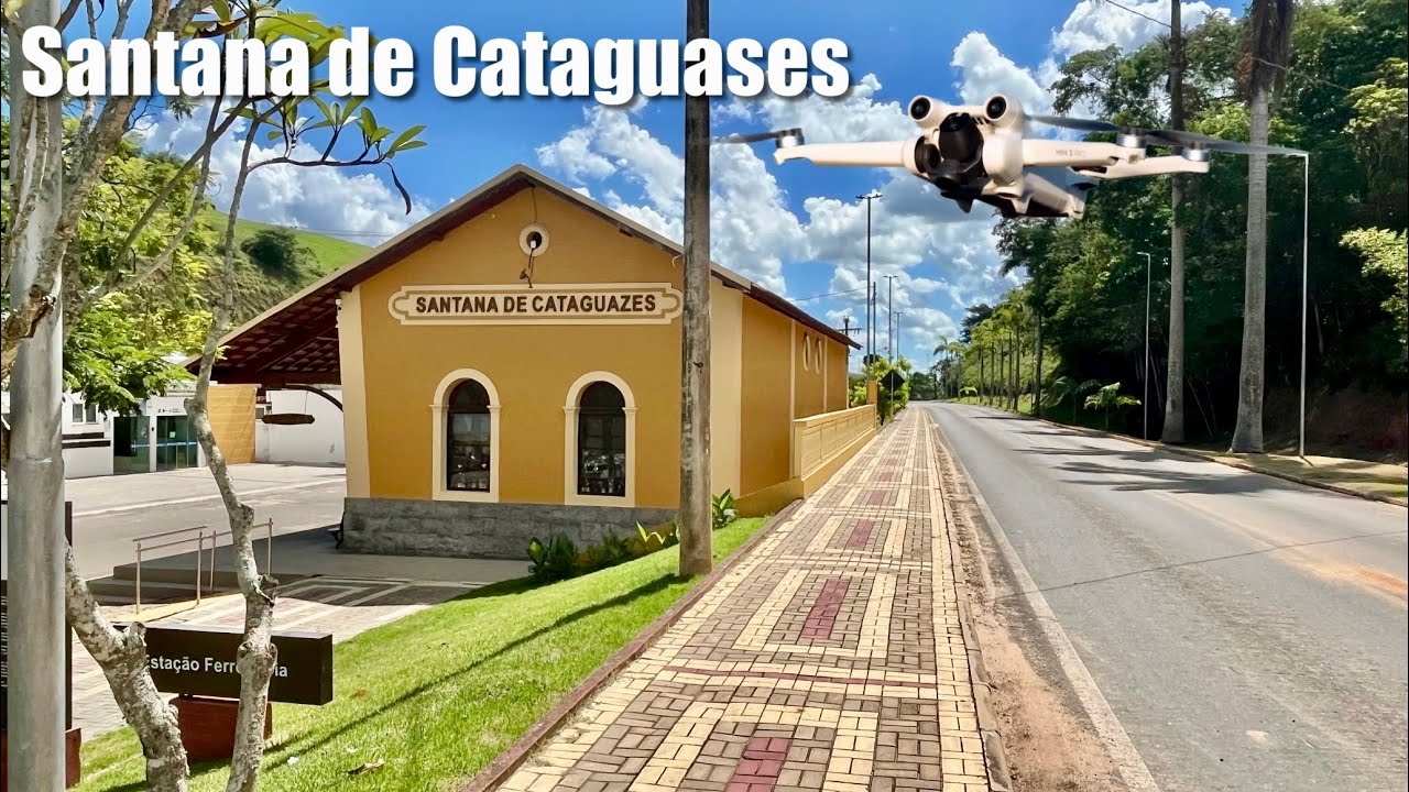 Imagens aéreas de Santana de Cataguases, MG, com drone DJI Mini 3. 