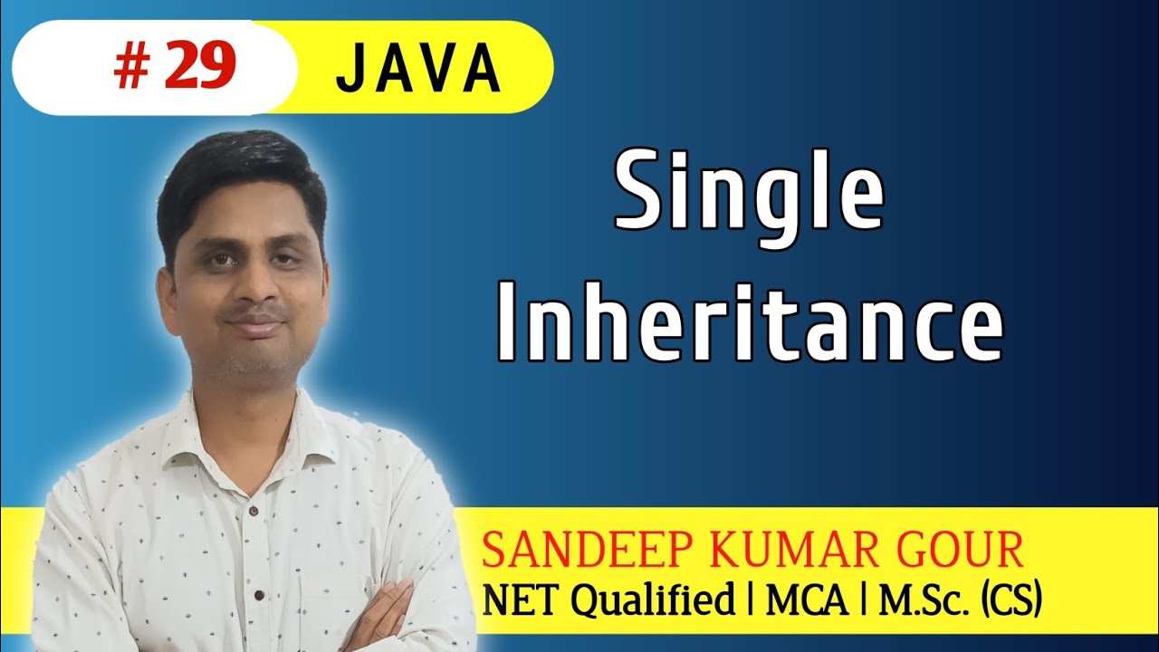 Single Inheritance in JAVA | Single level inheritance