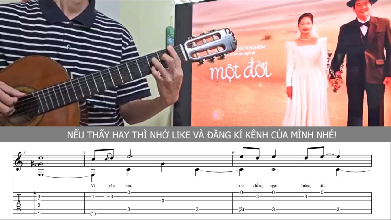 MỘT ĐỜI-14 Casper & Bon Nghiêm (feat. buitruonglinh)| GUITAR SOLO+TAB PDF| FINGERSTYLE