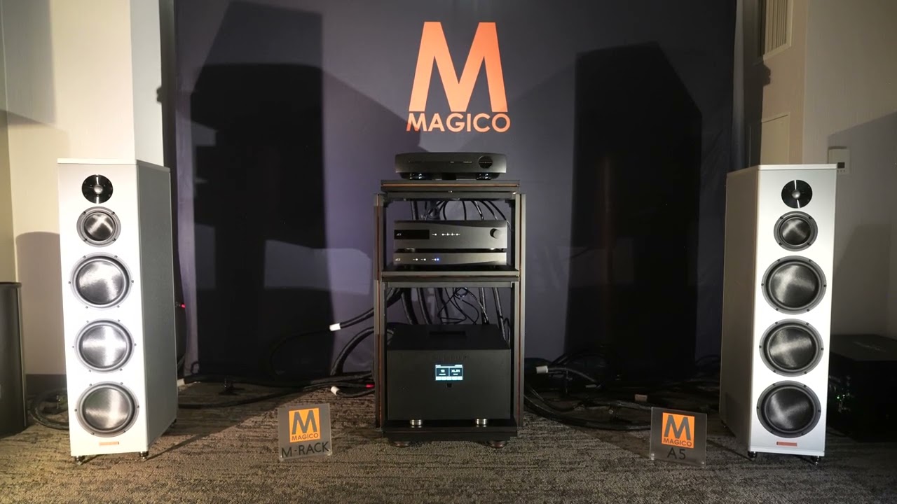Magico A5, M-Rack / dCS Rossini Apex Player, Clock / Pilium Leonidas /  Antipodes - AXPONA 2024