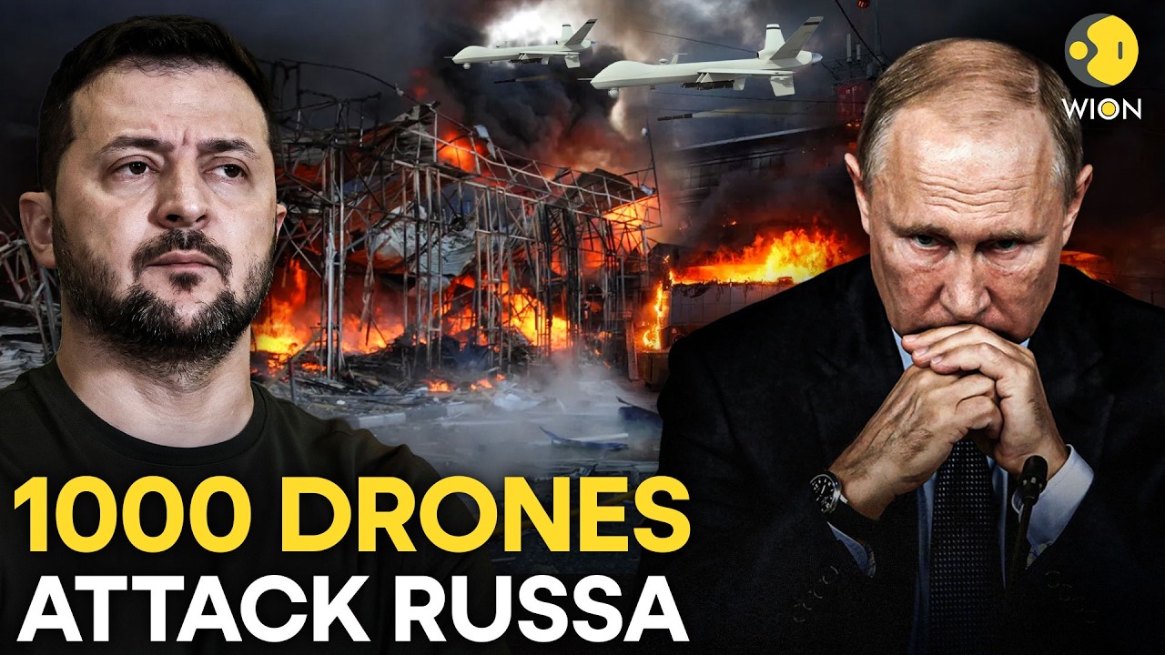 Russia-Ukraine War LIVE: Ukraine Launches Over 1,000 Drones at Russia, Oil Facilities Set Ablaze