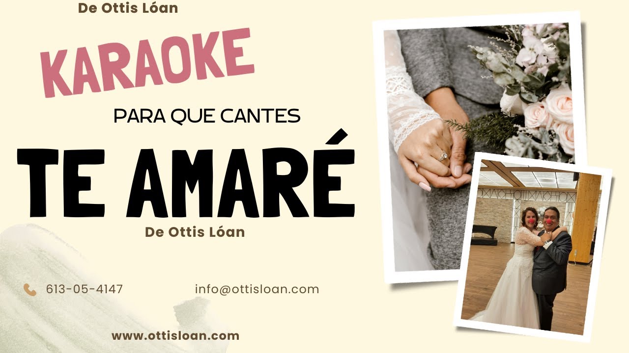 Te amaré KARAOKE