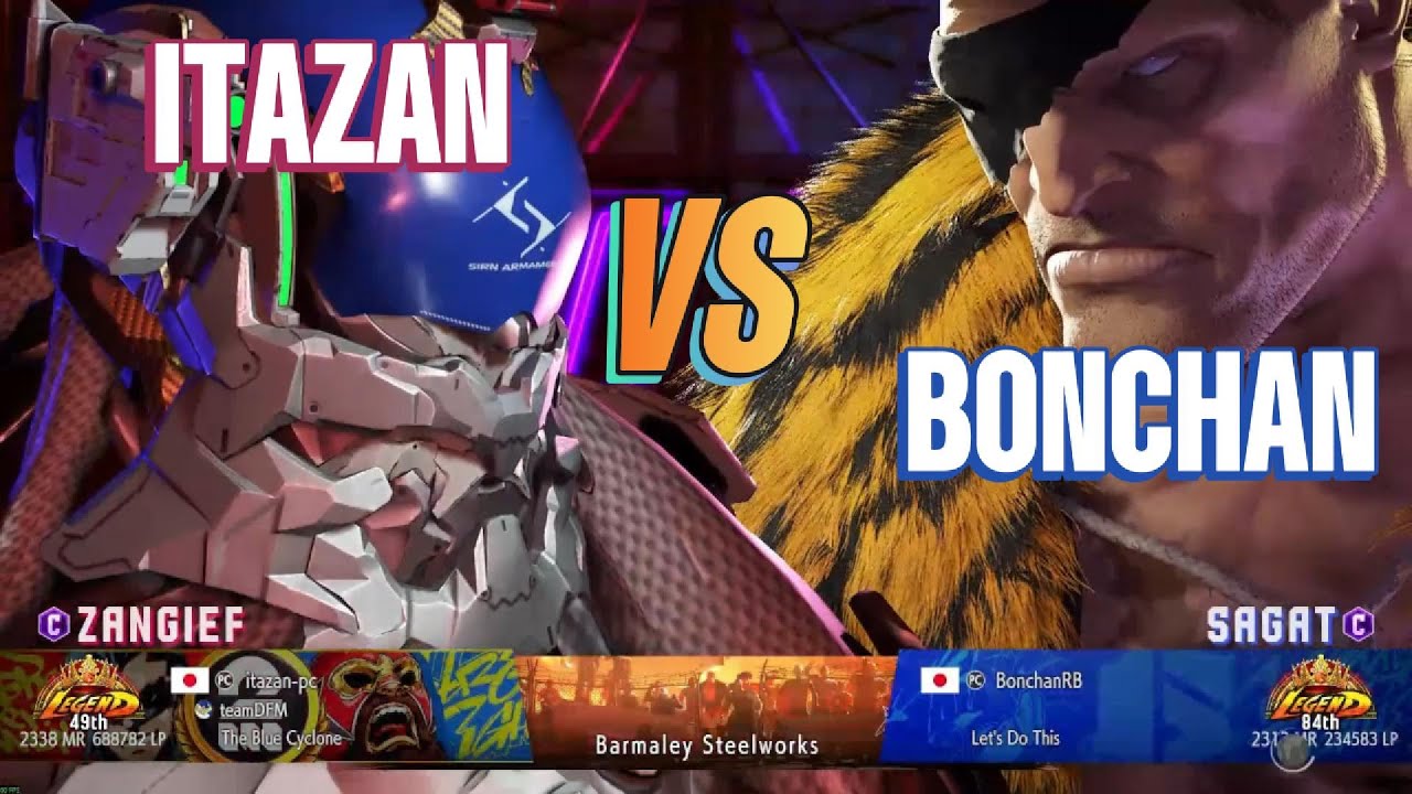 SF6 Itazan (Zangief) vs Bonchan (Sagat) - Modded High Level Street Fighter 6