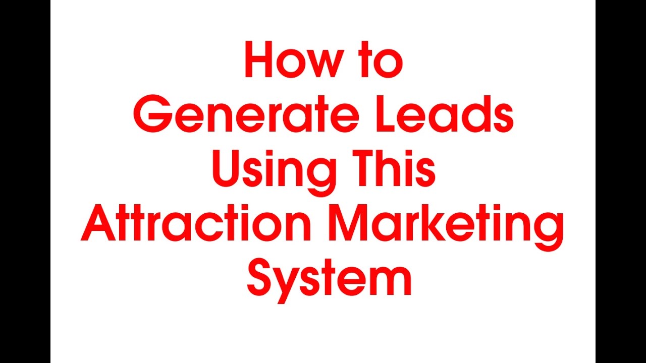 My Lead System Pro Review - How to Generate Leads Using Attraction Marketing System
