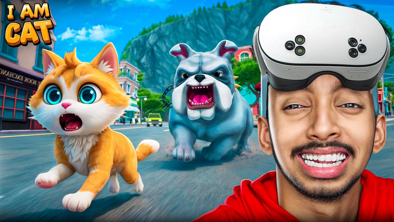 Help Me! Dog Chasing the Cat in I Am Cat VR 🐶🔥