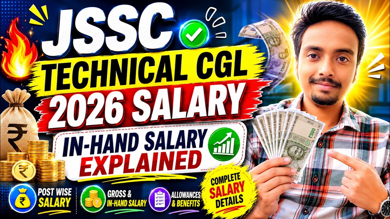 JSSC Technical CGL Salary 2026 Explained | In Hand Salary, Gross Salary & Pay Level