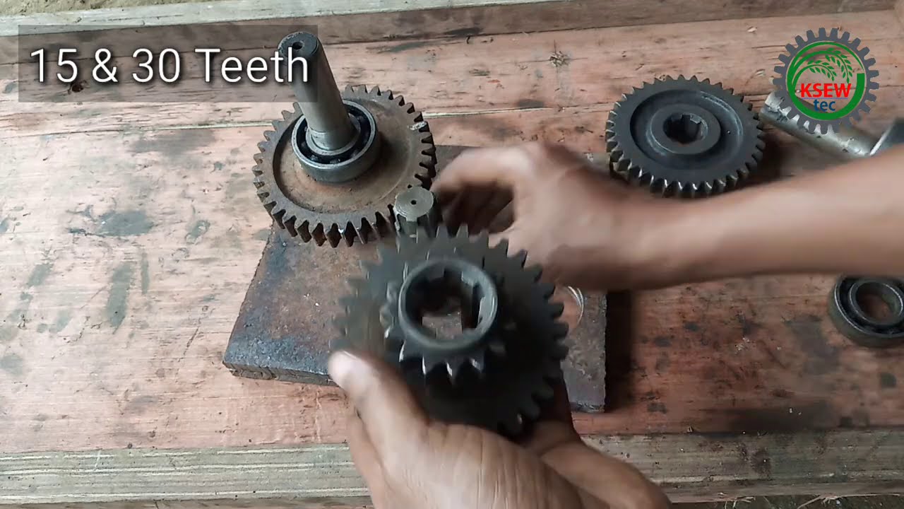 Mini gear box making|Power tiller gearbox Pinium, shaft & bearing.