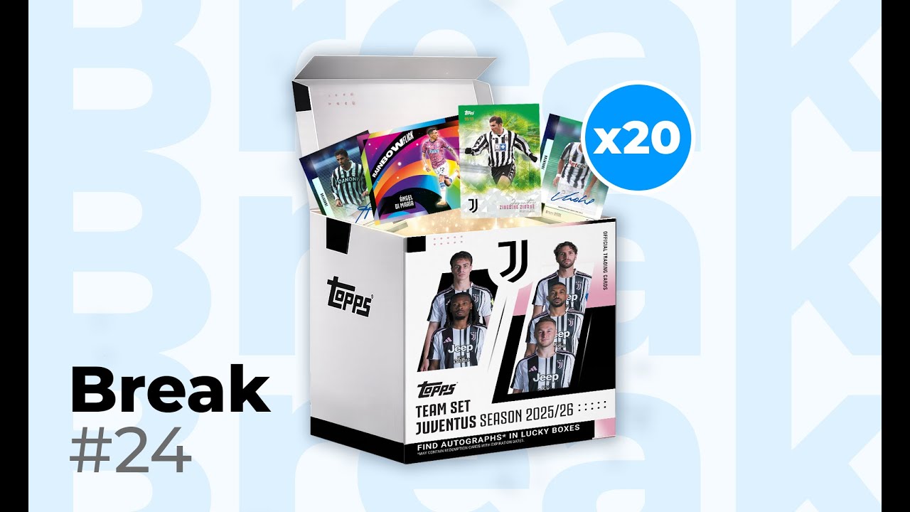 [#24] BREAK 20x JUVENTUS TEAM SET 25/26 & [#19] Break PIXAR GOLD!