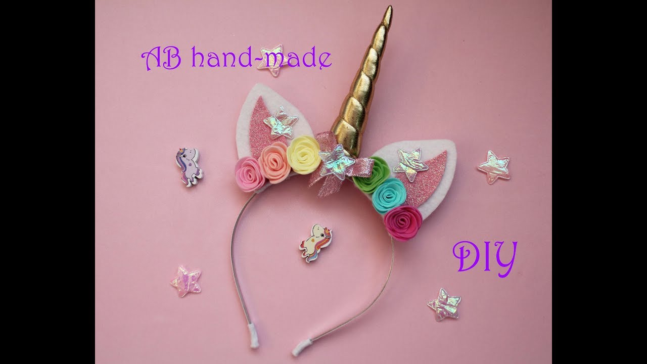Ободок единорог /DIY: Unicorn Headband