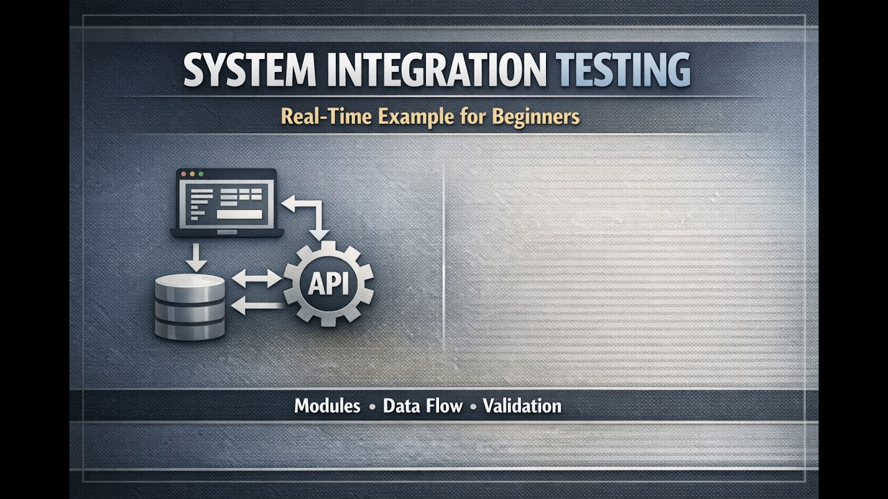 System integration testing with real time example
