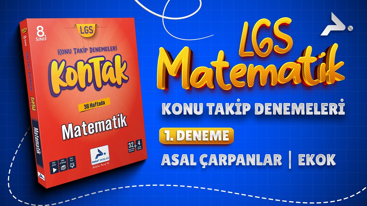 8. Sınıf Kontak Matematik 1. Deneme Asal Çarpanlar-EKOK