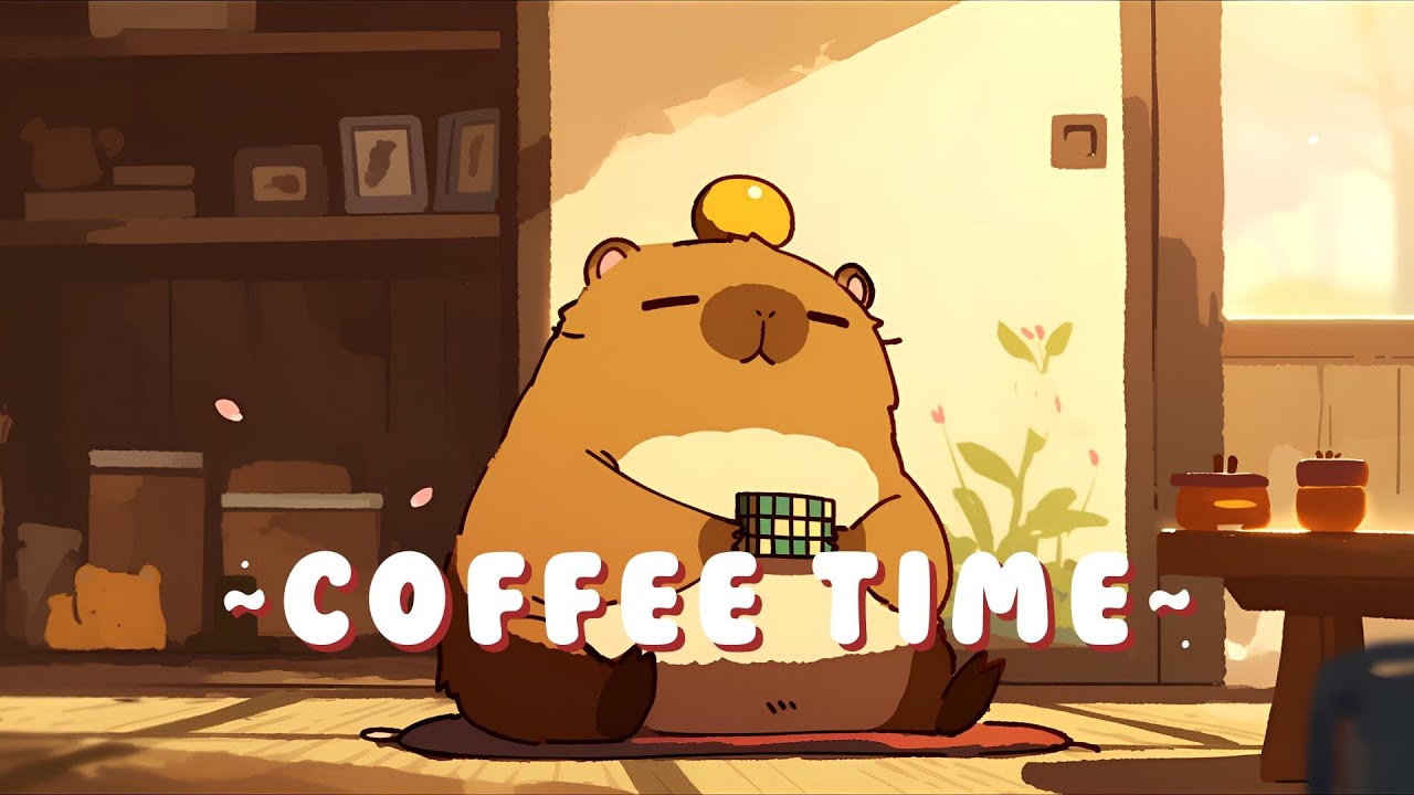 [60 Minutes] Capybara Beats & Lofi - Chill Study Music Mix ~ Quiet Moments ~ 🎵 💫