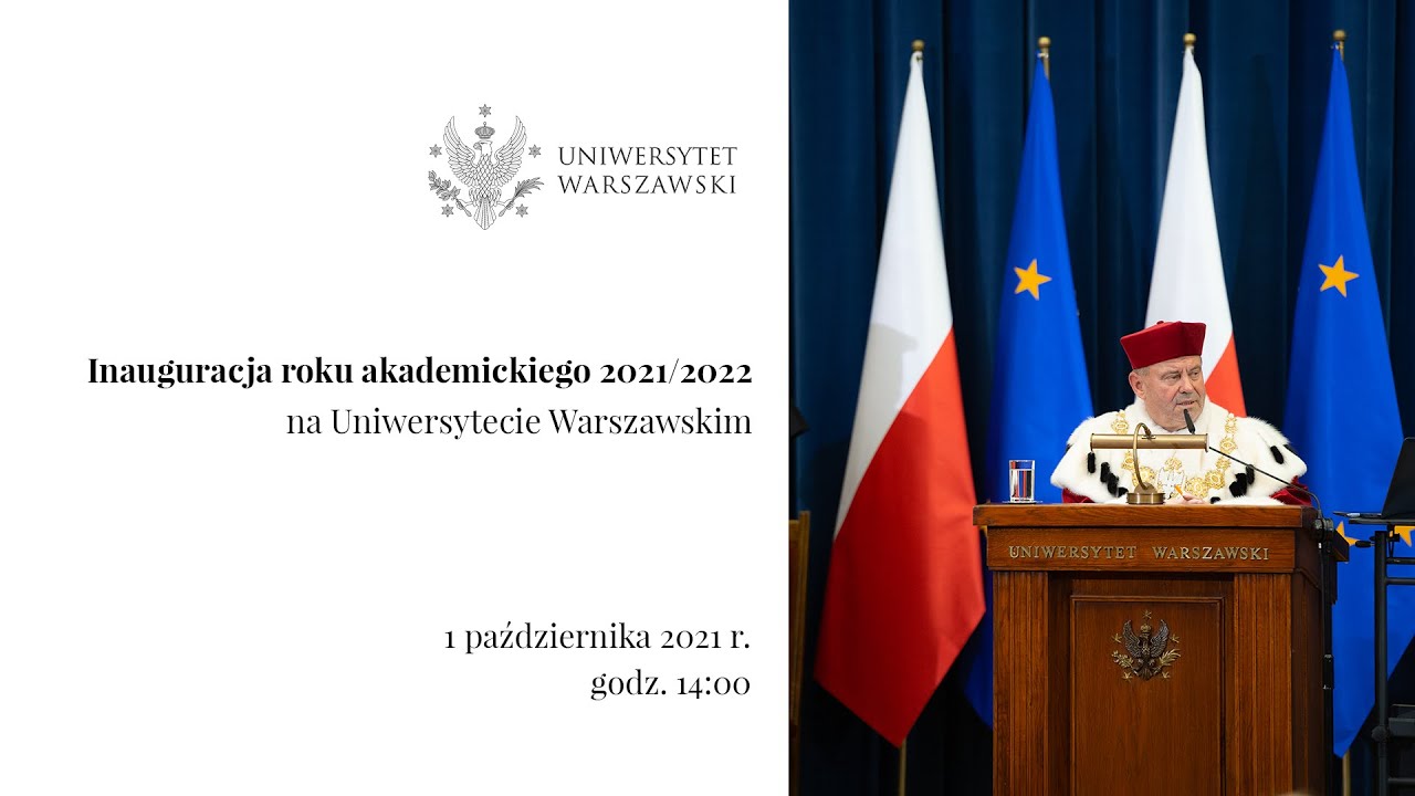 Inauguracja roku akademickiego 2021/2022 na Uniwersytecie Warszawskim
