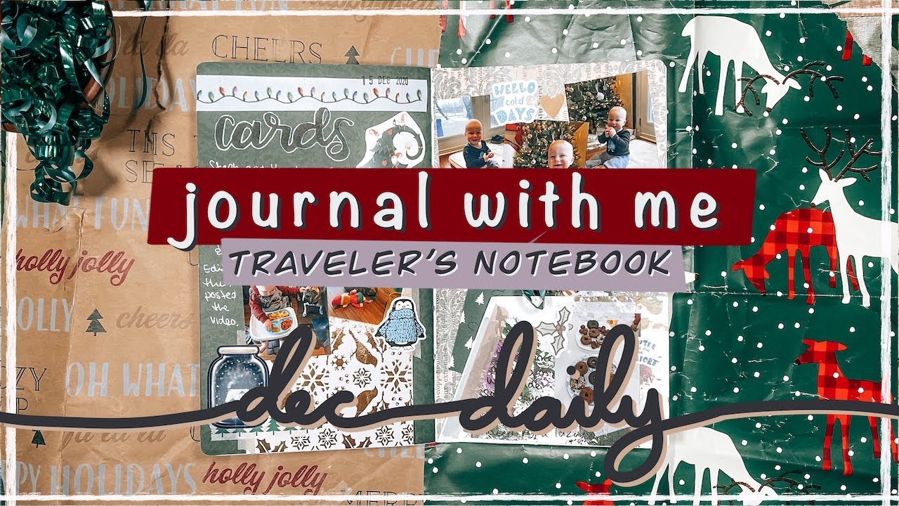 Junk journal with me | december daily | travelers notebook scrapbooking | creative journaling