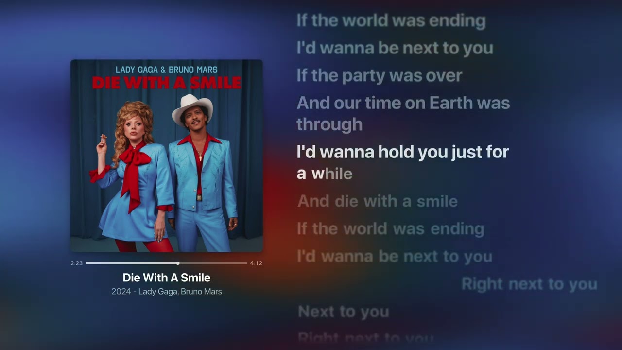 Lady Gaga, Bruno Mars - Die With A Smile (English Lyrics | Subtitles)