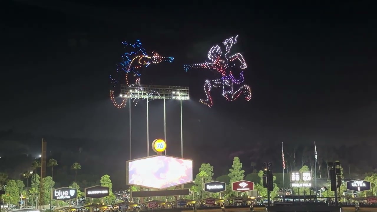 Dodgers One Piece Night 2026 - Drone Show