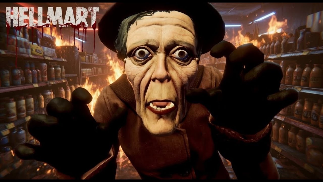 АДСКИЕ ПОСЕТИТЕЛИ В АДСКОМ СУПЕРМАРКЕТЕ!ХОРРОР ИГРА HELLMART ПРОХОЖДЕНИЕ!
