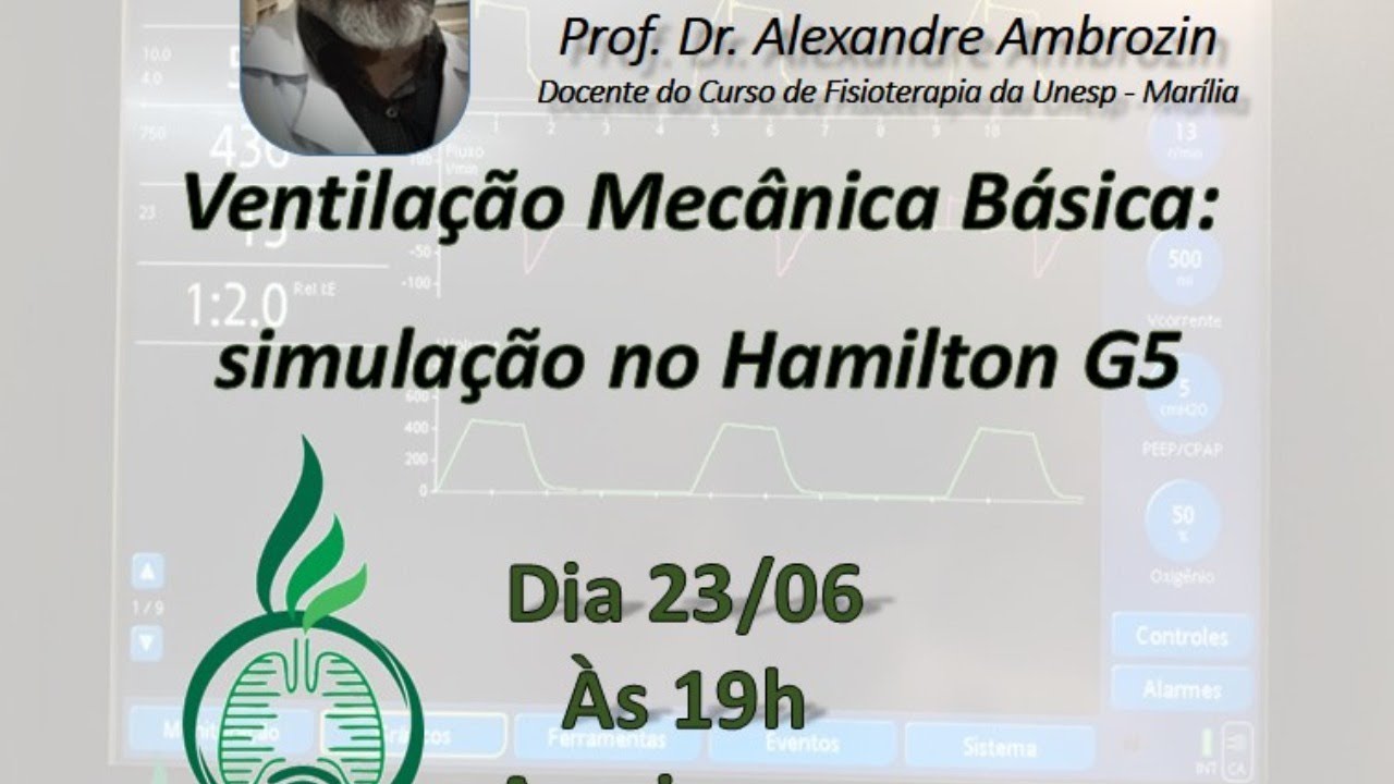 [Hamilton] Ventilação mecânica básica: simulação no Hamilton G5